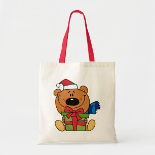 Bär mit Geschenk Weihnachts Weihnachtsgeschenke un Tragetasche