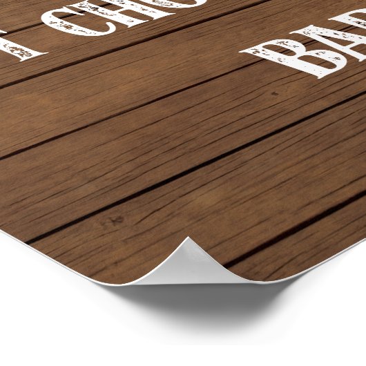 Bar mit heißer Schokolade Poster (Ecke)