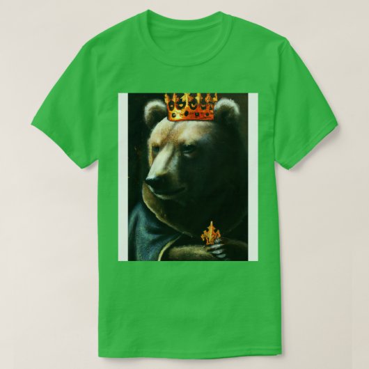 Bär mit Krone 10 T-Shirt (Design vorne)