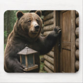 Bär mit Leerlaufeinzug Mousepad (Vorne)