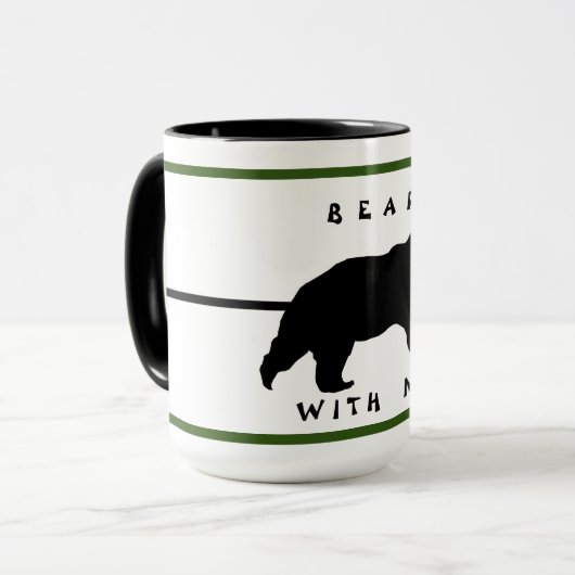 Bär mit meiner Combo-Tasse Tasse (Vorderseite Links)