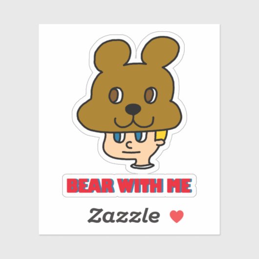 Bär mit Mir-Aufkleber Aufkleber (Blatt)