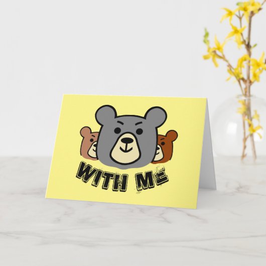 Bär mit mir! karte (Gelbe Blume)