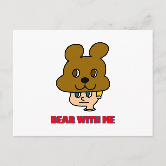 Bär mit mir Postkarte (Vorderseite)