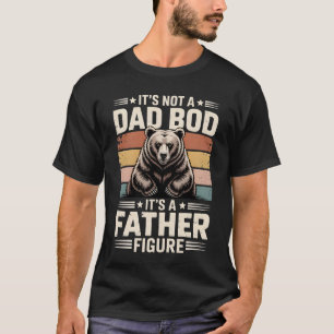 Bär mit Retro-Streifen T-Shirt