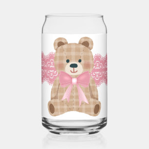 Bär mit rosa Schleife Dosenglas