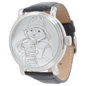 Bär mit Sandwiches Armbanduhr (Schrägansicht)