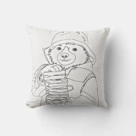 Bär mit Sandwiches Kissen