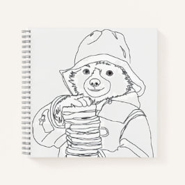 Bär mit Sandwiches Notizblock