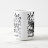 Bär mit Sonnenblumen Kaffeetasse (Mittel)
