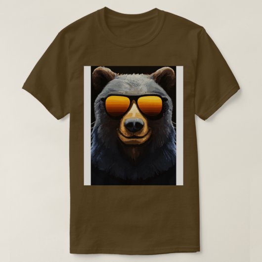 Bär mit Sonnenbrille 1 T-Shirt (Design vorne)
