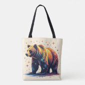 Bär mit Sternen Tasche (Rückseite)