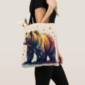 Bär mit Sternen Tasche (Von Nahem)