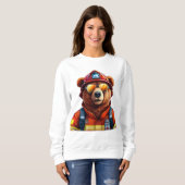 Bär mit Uniform Sweatshirt (Vorne ganz)