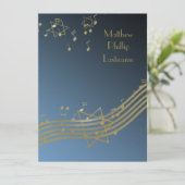 Bar Mitzvah 7,5 Einladung (Stehend Vorderseite)