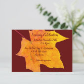 Bar Mitzvah Abend Empfang Einladung Einladung Einl (Stehend Vorderseite)