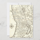 Bar Mitzvah Ancient Map Stämme von Israel Einladung (Vorderseite)