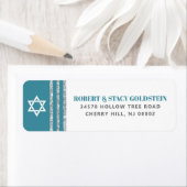 Bar Mitzvah Aquamarin Silver Tallit Kühne Rücksend (Insitu)