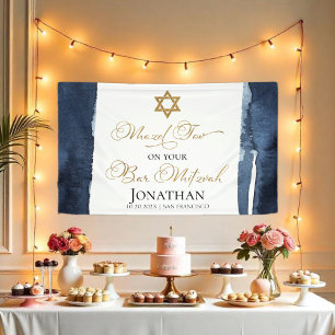 Bar Mitzvah Banner Abstrakt