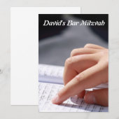 Bar Mitzvah/Bat Mitzvah Einladung (Vorne/Hinten)
