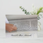 Bar Mitzvah/Bat Mitzvah Einladung (Stehend Vorderseite)