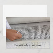 Bar Mitzvah/Bat Mitzvah Einladung (Vorne/Hinten)