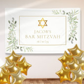 Bar Mitzvah Bat Mitzvah Grüne Feier Banner