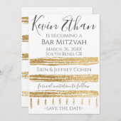Bar Mitzvah Bat Mitzvah Save the Date (Vorne/Hinten)