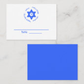 Bar Mitzvah Bat Mitzvah Tischkarte Platzkarte (Vorne/Hinten)