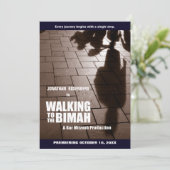 Bar Mitzvah Bimah Film Einladung (Stehend Vorderseite)