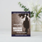 Bar Mitzvah Bimah Film Save the Date Postkarte (Stehend Vorderseite)