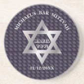 Bar Mitzvah Birthday Modern Pattern Getränkeuntersetzer (Vorne)