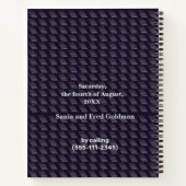 Bar Mitzvah Birthday Modern Pattern Notizblock (Rückseite)