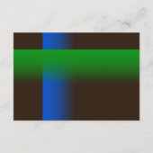 Bar Mitzvah Blau und Grün für jede Farbe Einladung (Rückseite)