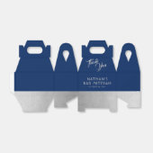 Bar Mitzvah Blue & Silver Vielen Dank Geschenkschachtel (Ungefaltet)