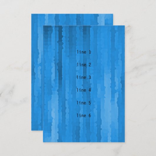 Bar Mitzvah Blue Techno Streaks Karte (Vorne/Hinten)