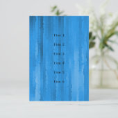 Bar Mitzvah Blue Techno Streaks Karte (Stehend Vorderseite)