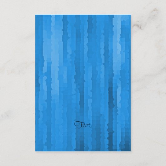 Bar Mitzvah Blue Techno Streaks Karte (Rückseite)