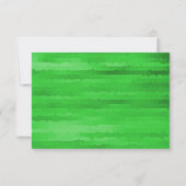 Bar Mitzvah Bright Green Techno Streaks Einladung (Rückseite)