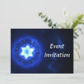 Bar Mitzvah - Bright Star Einladung (Stehend Vorderseite)