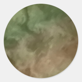 Bar Mitzvah Brown und Green Marble Runder Aufkleber