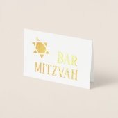 Bar Mitzvah Card Folienkarte (Vorderseite)