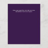 BAR MITZVAH CARDS Celestial Skies Blue Galaxy Gold (Rückseite)