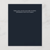 BAR MITZVAH CARDS Celestial Skies Blue Galaxy Gold (Rückseite)