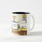 Bar Mitzvah Cartoon von PrintedPerfection.com Zweifarbige Tasse (VorderseiteRechts)