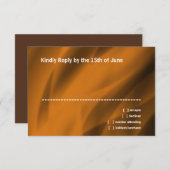 Bar Mitzvah Copper Star von David RSVP Karte (Vorne/Hinten)