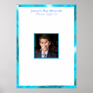 Bar Mitzvah, Custom, Foto-Signatur an Board Poster