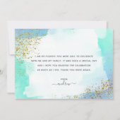 Bar Mitzvah Dankeskarte (Rückseite)