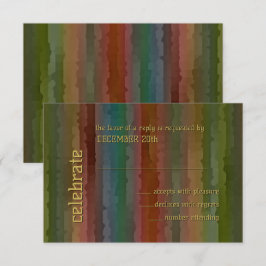 Bar Mitzvah Earth Tone Streaks UAWG Einladung