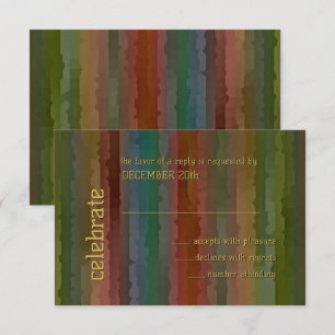 Bar Mitzvah Earth Tone Streaks UAWG Einladung